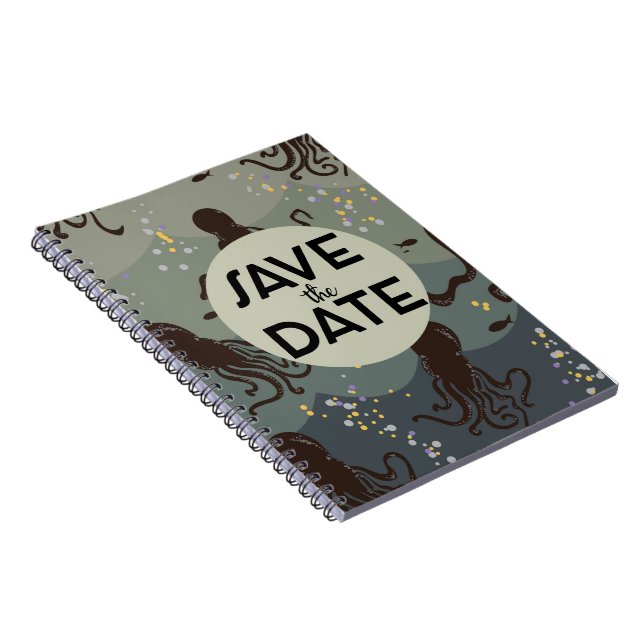 Cuaderno Guardar la Fecha Vintage Submarino (Lado Derecho)