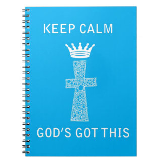 Cuaderno Guarde la calma, dios conseguido esto