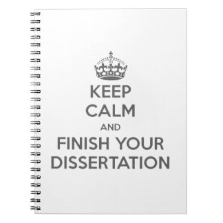 Cuaderno Guarde la calma y acabe su disertación
