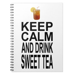 Cuaderno Guarde la calma y beba el té dulce