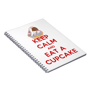 Cuaderno Guarde la calma y coma una magdalena