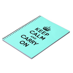 Cuaderno guarde la calma y continúe la original