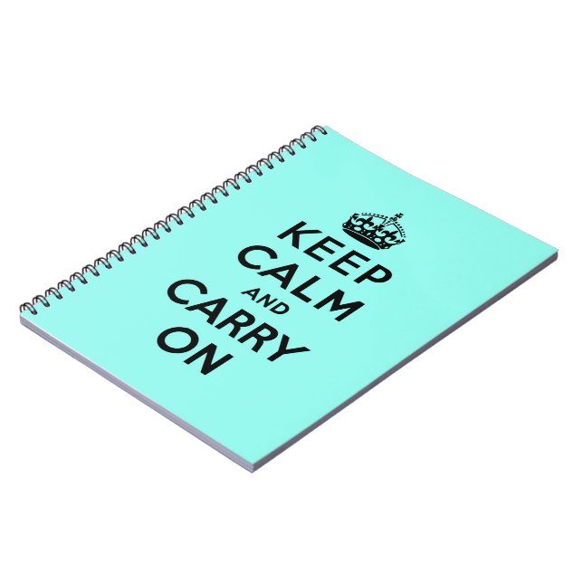 Cuaderno guarde la calma y continúe la original (Lado Izquierdo)