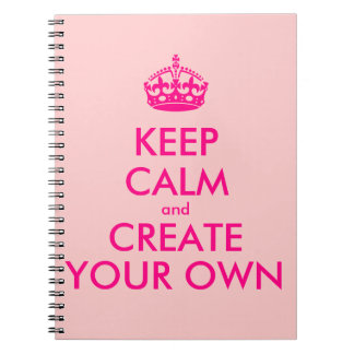 Cuaderno Guarde la calma y cree sus los propios - rosa