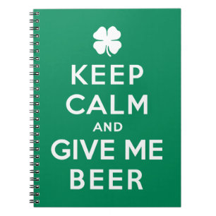Cuaderno Guarde la calma y déme la cerveza