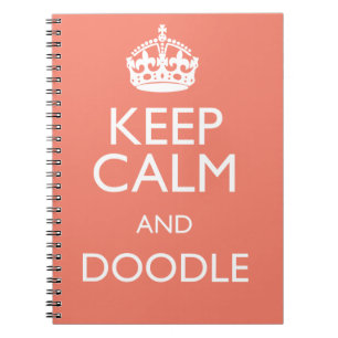 CUADERNO GUARDE LA CALMA Y EL DOODLE
