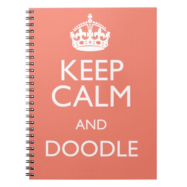 CUADERNO GUARDE LA CALMA Y EL DOODLE (Frente)