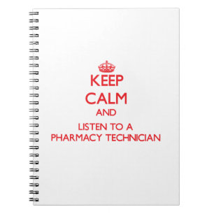 Cuaderno Guarde la calma y escuche un técnico de la