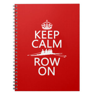 Cuaderno Guarde la calma y la fila en (elija cualquier
