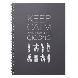Cuaderno Guarde la calma y la práctica Qigong