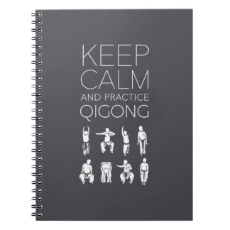 Cuaderno Guarde la calma y la práctica Qigong