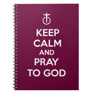 Cuaderno Guarde la calma y ruegue a dios