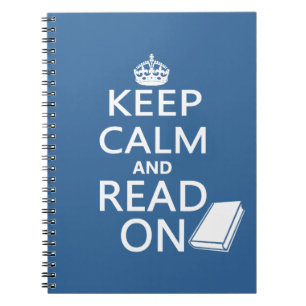 Cuaderno Guarde la calma y siga leyendo