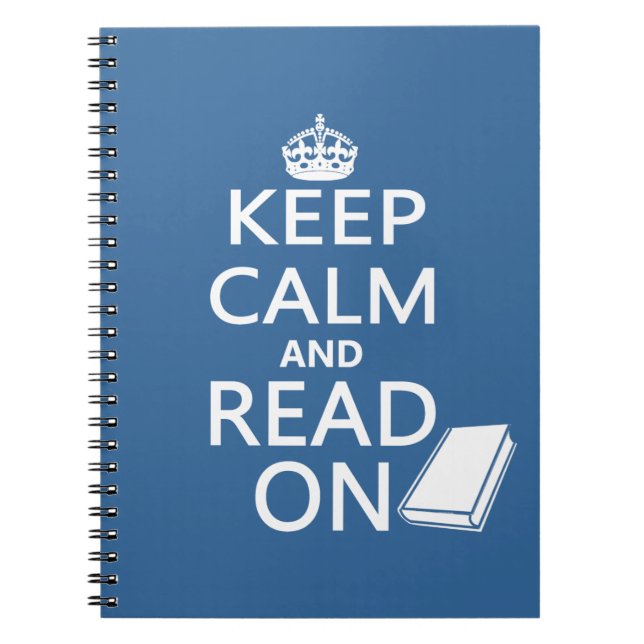 Cuaderno Guarde la calma y siga leyendo (Frente)