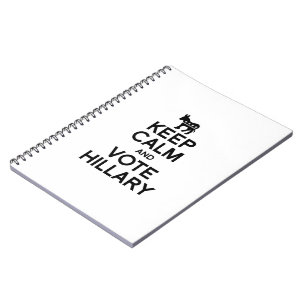 Cuaderno GUARDE la CALMA Y VOTE HILLARY.png