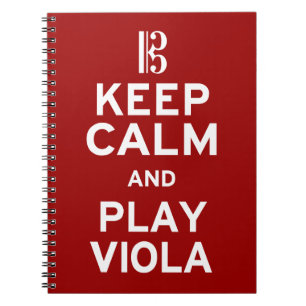 Cuaderno Guarde la viola de la calma y del juego