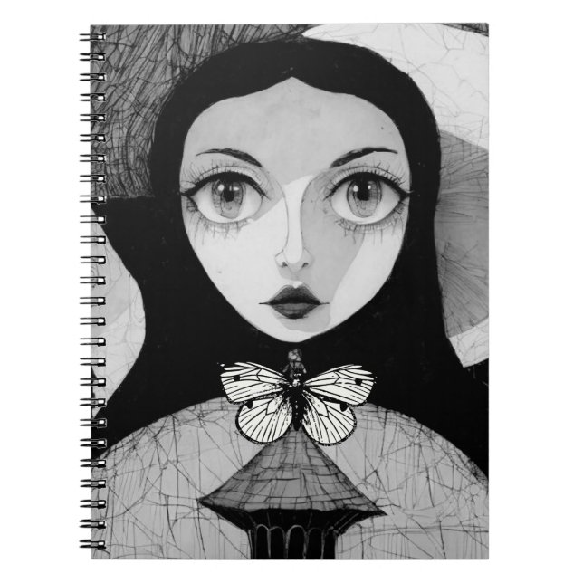 Cuaderno Guardia monocromática | Diario de bloc de notas (Frente)