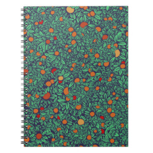 Cuaderno Guardia Rica: Patrón de árbol vintage.