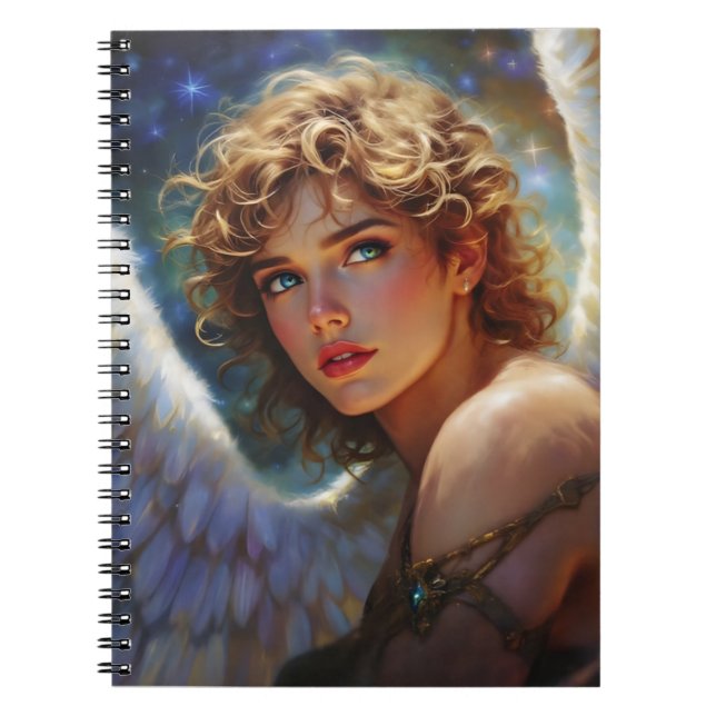 Cuaderno Guardián Celestial - Ángel de las estrellas (Frente)