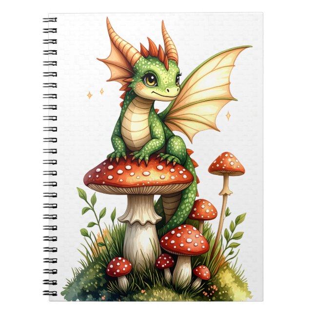 Cuaderno Guardián Dragón del bloc de notas del hongo (Frente)