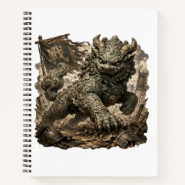 Cuaderno Guardián mítico de piedra Fantasía Pegatina