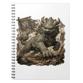 Cuaderno Guardián mítico de piedra Fantasía Pegatina