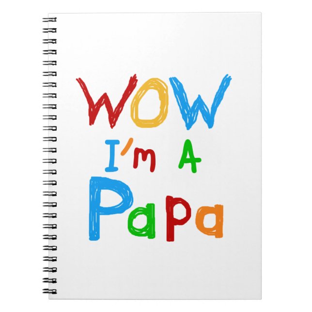 Cuaderno Guau, soy una camiseta de papá y GIfts (Frente)