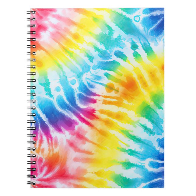 Cuaderno Guay Aqua Red Blue Yellow Naranja Tie Dye (Frente)