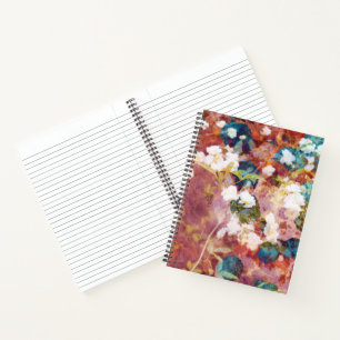 Cuaderno Guay, arte de moda del patrón de flor romántico
