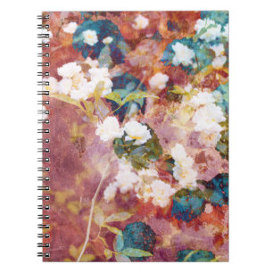 Cuaderno Guay, arte de moda del patrón de flor romántico
