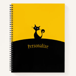 Cuaderno Guay Black Cat Yellow & Black Personalize