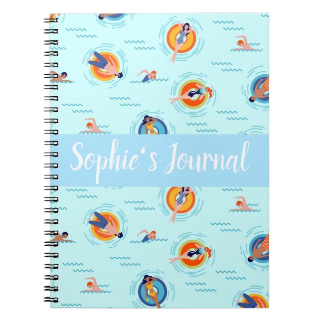 Cuaderno Guay Blue pool fiesta Vibe de verano (Frente)
