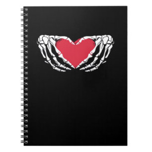 Cuaderno Guay Classic Funny Skeleton Hands Heart - Valentin