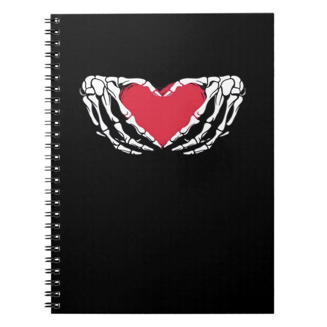 Cuaderno Guay Classic Funny Skeleton Hands Heart - Valentin (Frente)