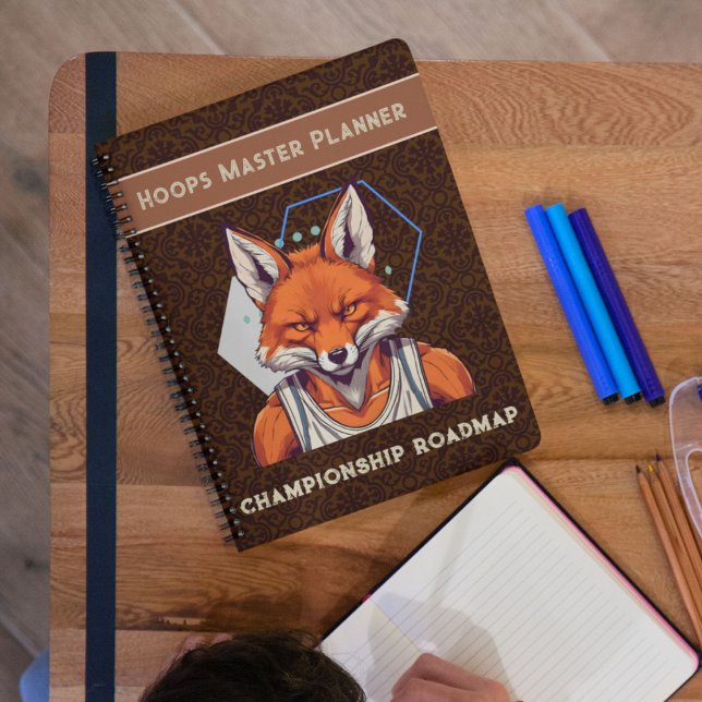 Cuaderno Guay Fox Gifts for Basketball Lovers Coach (Cool Fox Gifts for Basketball Lovers Coach Fans)