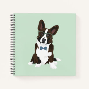 Cuaderno Guay Hipster Cardigan Welsh Corgi para los amantes