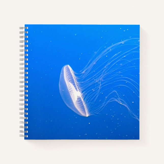 Cuaderno Guay Jellyfish Tentacles Agua azul brillante (Anverso)
