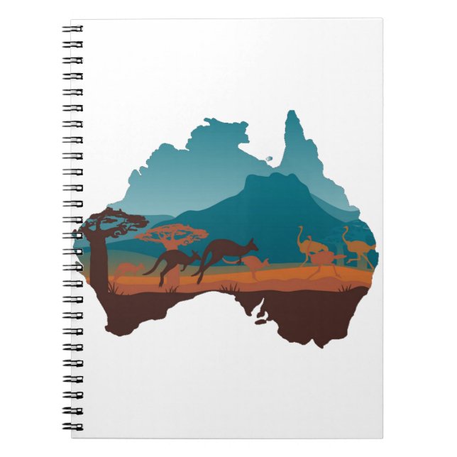 Cuaderno Guay Kangaroo Australia Travel Support Australia (Frente)