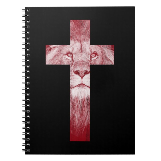 Cuaderno Guay Lion Of Judah Cross Jesus Gift para los crist (Frente)