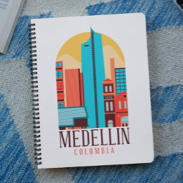 Cuaderno Guay Medellín Colombia Vintage Cityscape