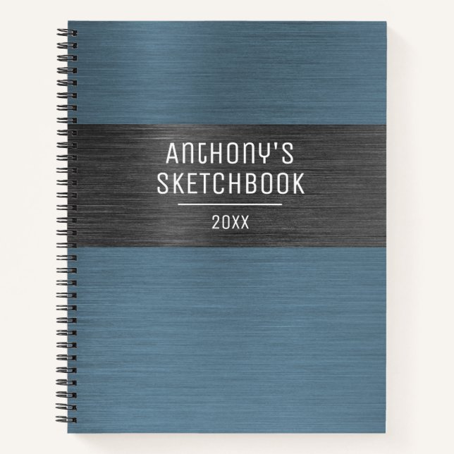 Cuaderno Guay Modern Navy Blue Sketchbook (Anverso)