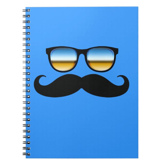 Cuaderno Guay Mustache bajo sombras (Frente)