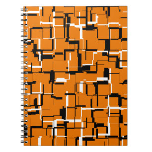 Cuaderno GUAY Naranja Blanco negro