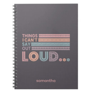 Cuaderno Guay pega cosas que no puedo decir en voz alta