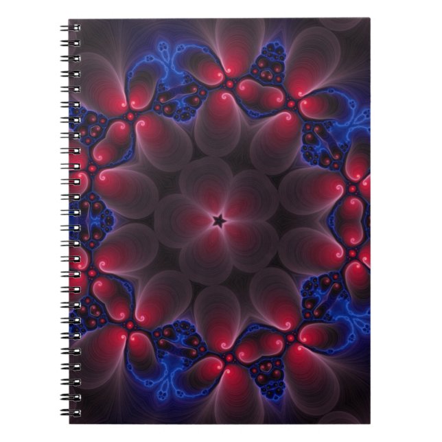 Cuaderno Guay Purple Digital Fractal Art (Frente)