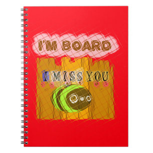 Cuaderno Guay Romantic Funny te echo de menos soy aburrido