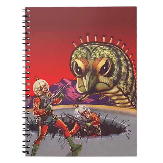 Cuaderno Guerra de insectos de ciempiés gigante de ciencia  (Frente)