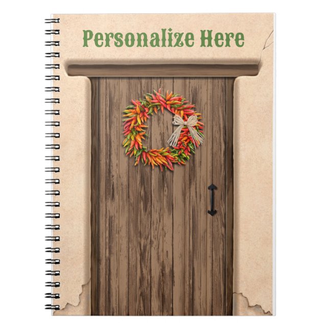 Cuaderno Guerra del Suroeste de Chile en puerta de madera r (Frente)