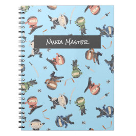Cuaderno Guerrero De Ninja Cute - Nombre Personalizado Para