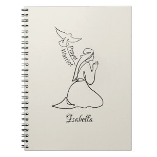 Cuaderno Guerrero de Oración Diseño y Personalizar Nombre